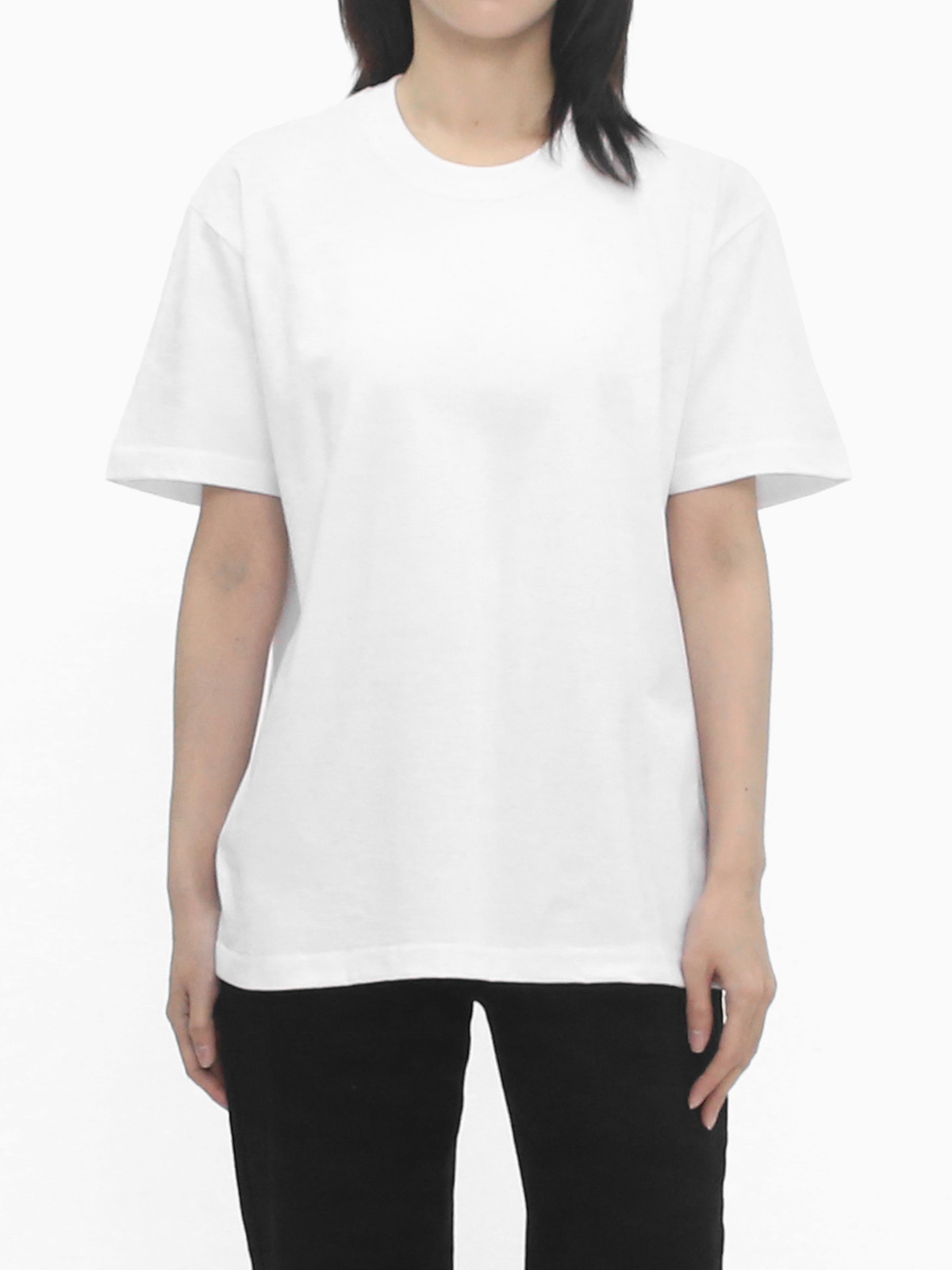 여자 반팔티 라운드넥 30수 코튼 순면 기본 티셔츠 LHZ010